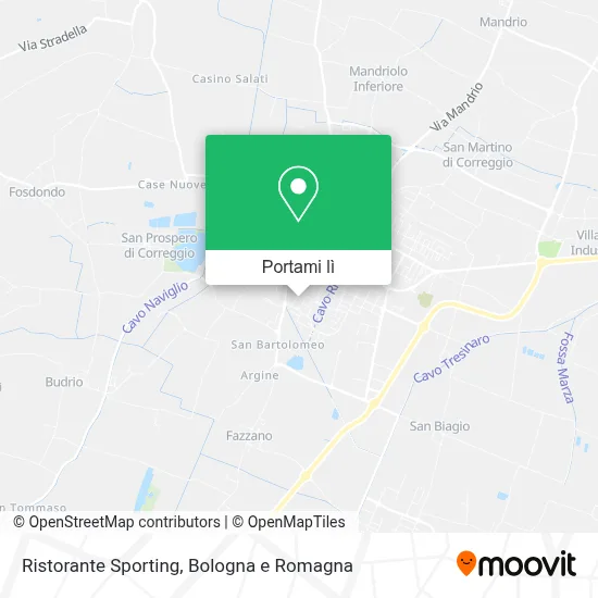 Mappa Ristorante Sporting