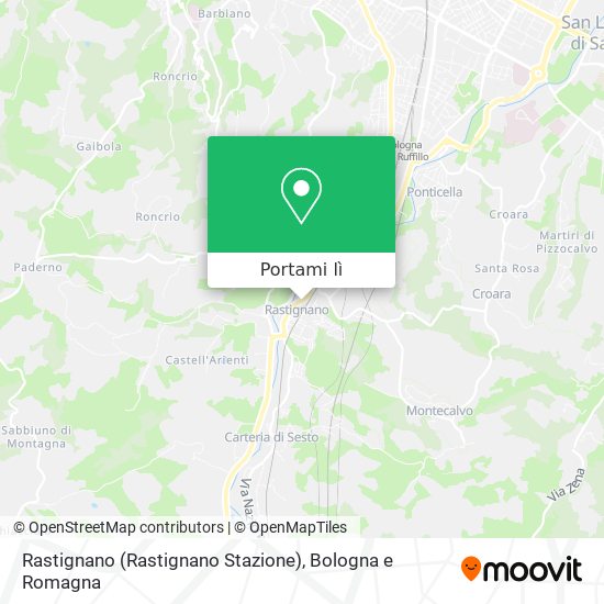 Mappa Rastignano (Rastignano Stazione)