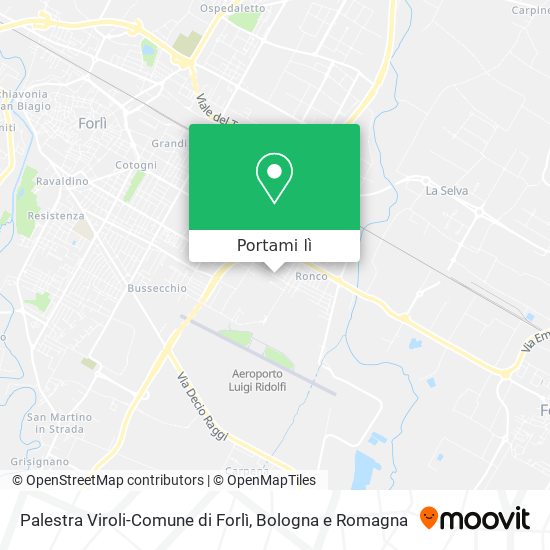 Mappa Palestra Viroli-Comune di Forlì