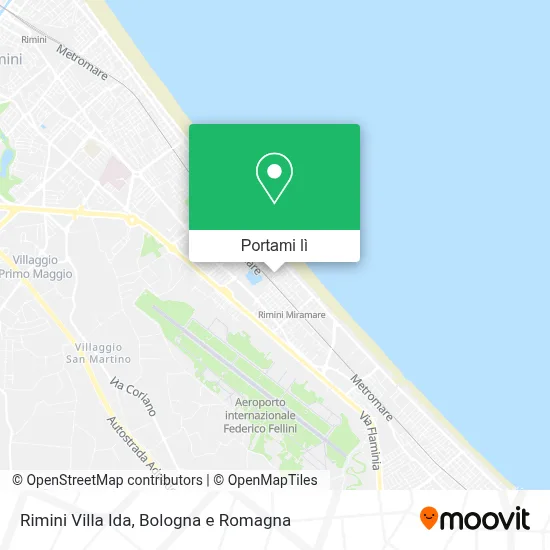 Mappa Rimini Villa Ida