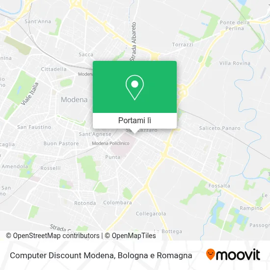 Mappa Computer Discount Modena