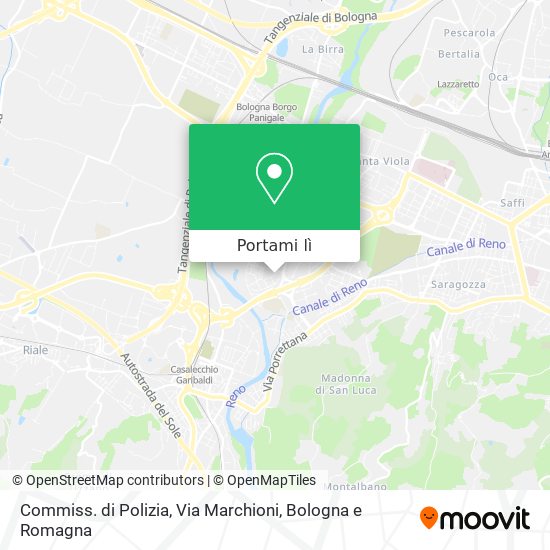 Mappa Commiss. di Polizia, Via Marchioni