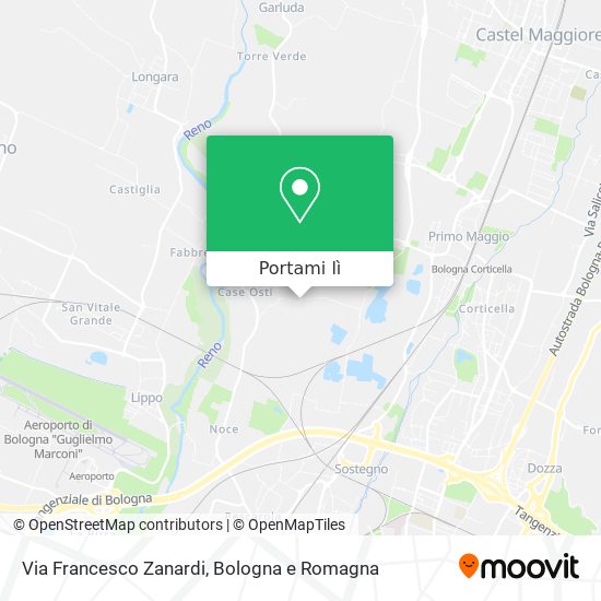 Mappa Via Francesco Zanardi