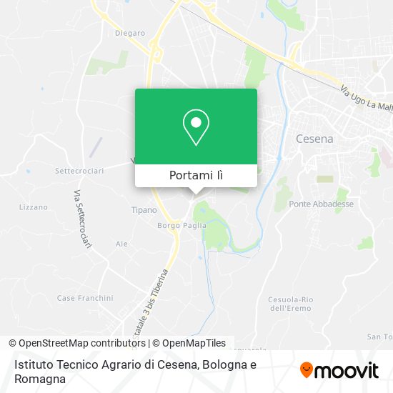 Mappa Istituto Tecnico Agrario di Cesena