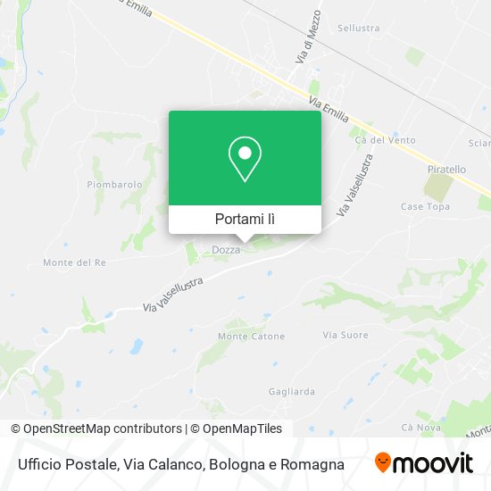 Mappa Ufficio Postale, Via Calanco