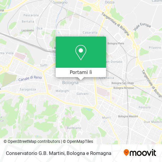 Mappa Conservatorio G.B. Martini