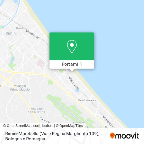 Mappa Rimini-Marebello (Viale Regina Margherita 109)