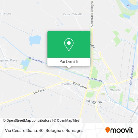 Mappa Via Cesare Diana, 40