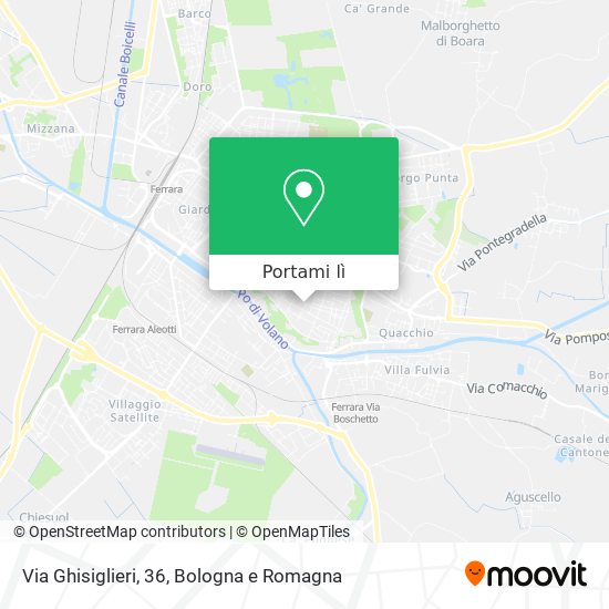 Mappa Via Ghisiglieri, 36
