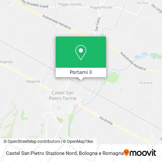 Mappa Castel San Pietro Stazione Nord