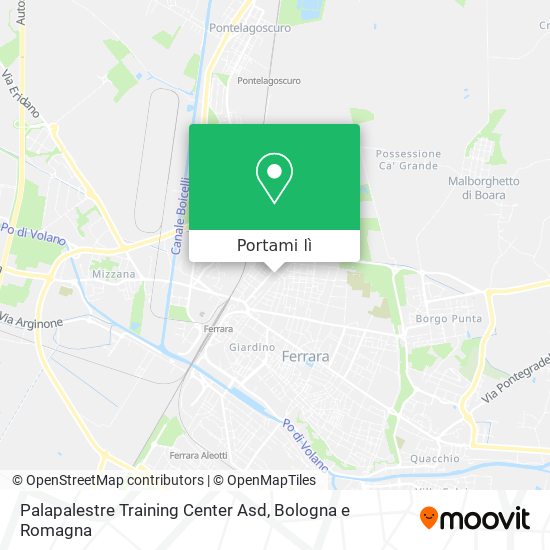 Mappa Palapalestre Training Center Asd