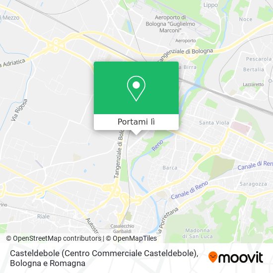 Mappa Casteldebole (Centro Commerciale Casteldebole)
