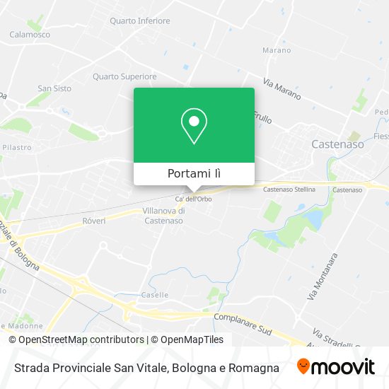 Mappa Strada Provinciale San Vitale