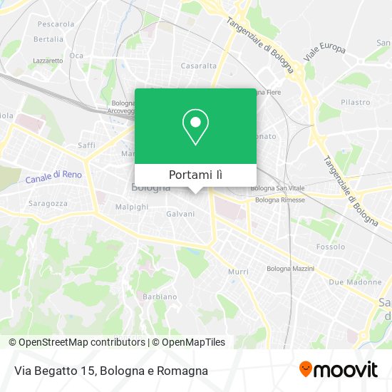 Mappa Via Begatto 15