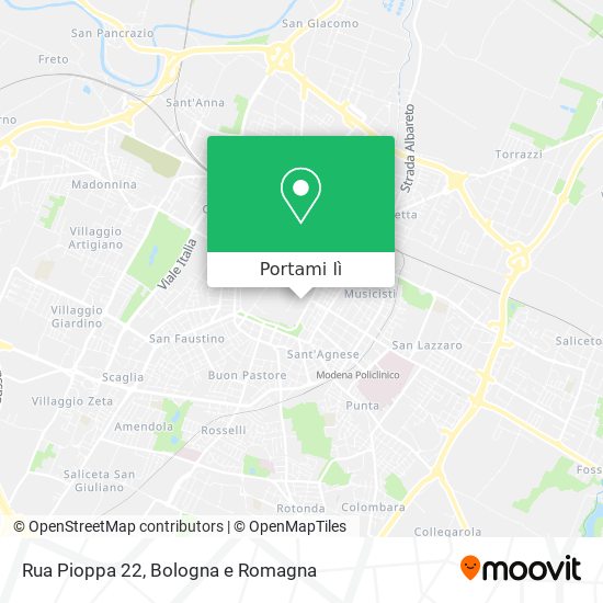Mappa Rua Pioppa 22