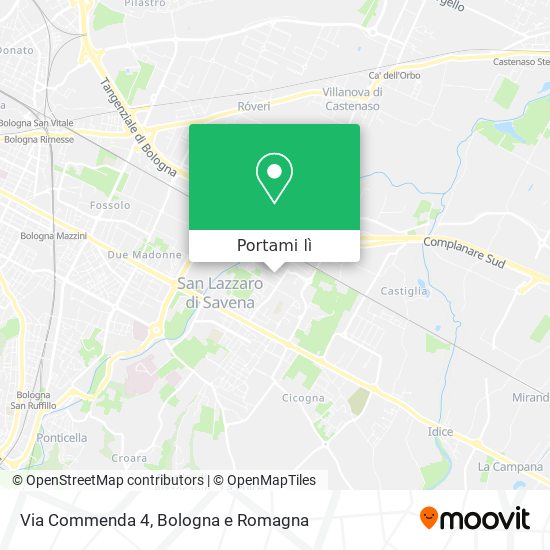 Mappa Via Commenda 4