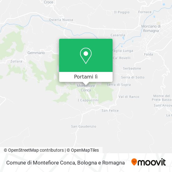 Mappa Comune di Montefiore Conca