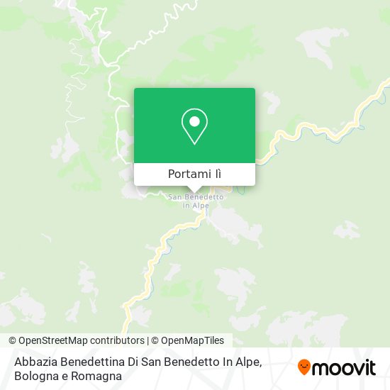 Mappa Abbazia Benedettina Di San Benedetto In Alpe
