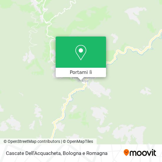 Mappa Cascate Dell'Acquacheta