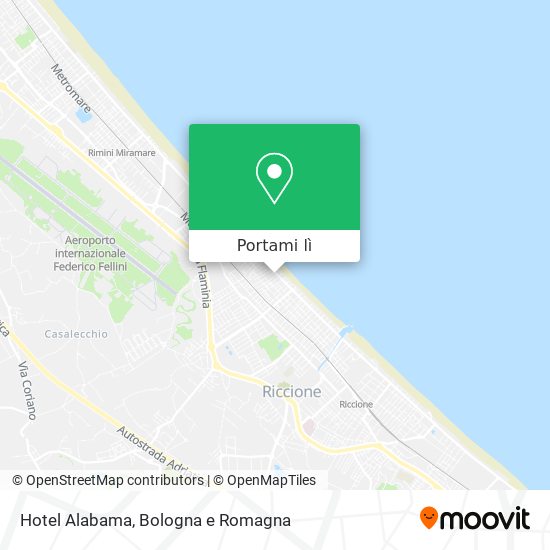 Mappa Hotel Alabama