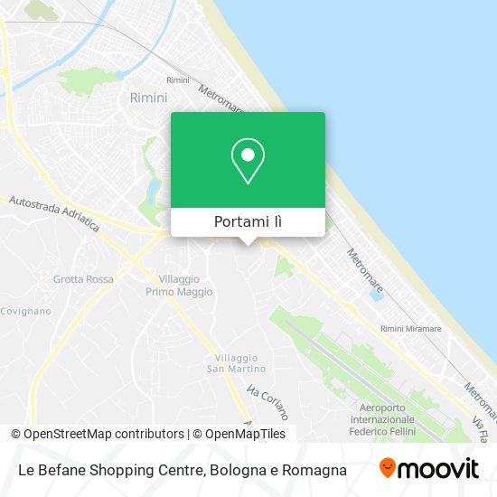 Mappa Le Befane Shopping Centre