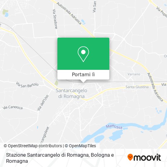 Mappa Stazione Santarcangelo di Romagna