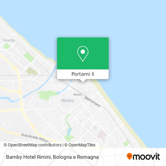 Mappa Bamby Hotel Rimini