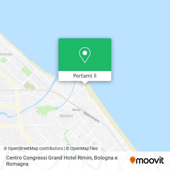 Mappa Centro Congressi Grand Hotel Rimini