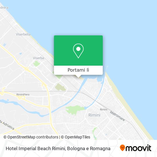 Mappa Hotel Imperial Beach Rimini
