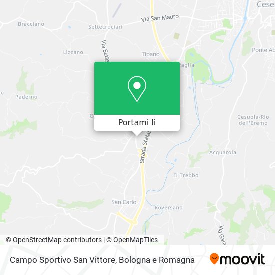 Mappa Campo Sportivo San Vittore