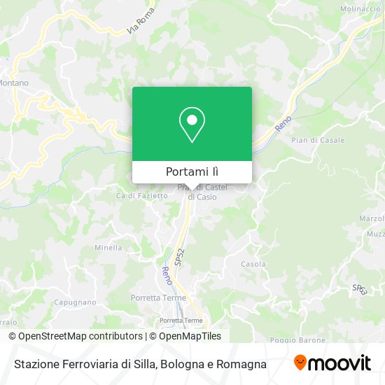 Mappa Stazione Ferroviaria di Silla