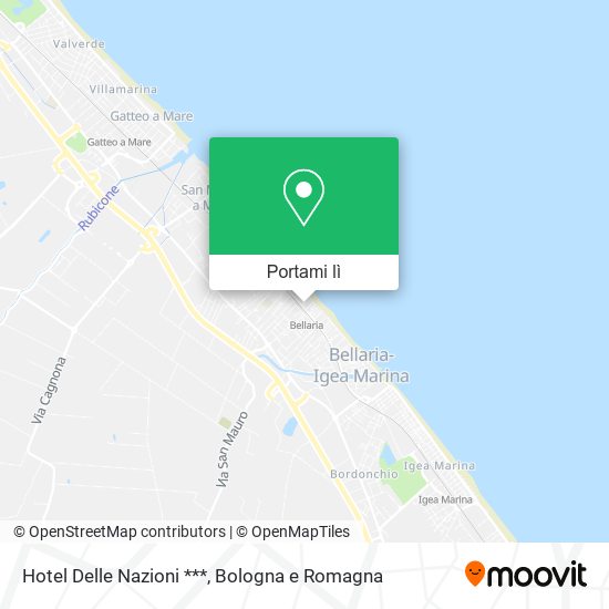 Mappa Hotel Delle Nazioni ***