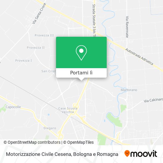 Mappa Motorizzazione Civile Cesena