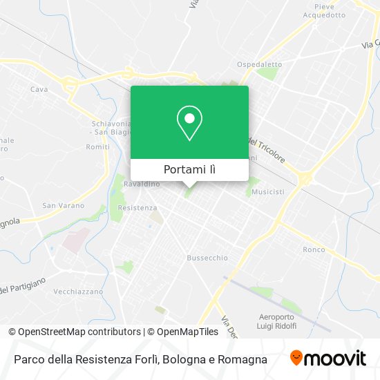 Mappa Parco della Resistenza Forlì