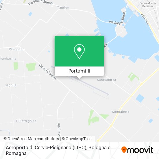 Mappa Aeroporto di Cervia-Pisignano (LIPC)