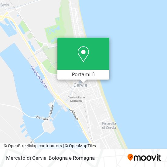 Mappa Mercato di Cervia