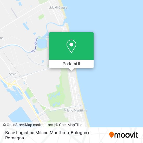 Mappa Base Logistica Milano Marittima
