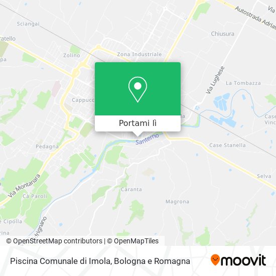 Mappa Piscina Comunale di Imola