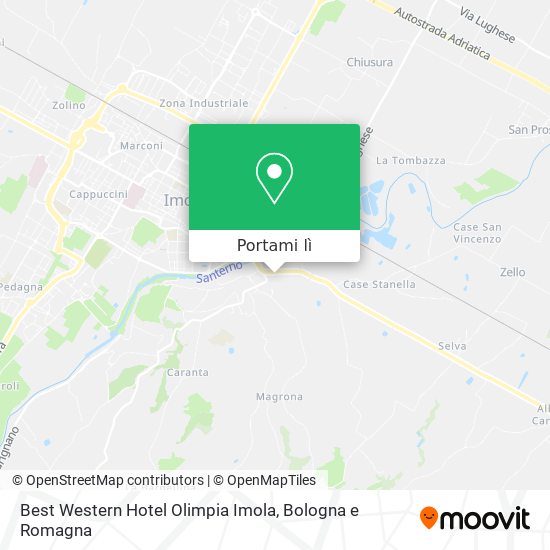 Mappa Best Western Hotel Olimpia Imola
