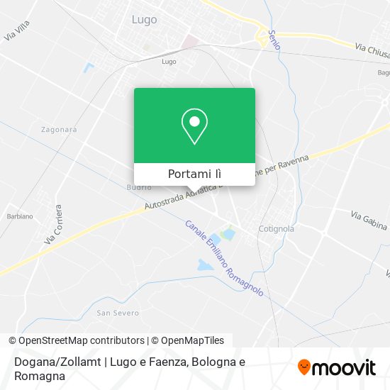 Mappa Dogana/Zollamt | Lugo e Faenza