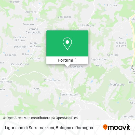 Mappa Ligorzano di Serramazzoni