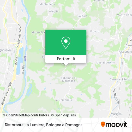 Mappa Ristorante La Lumiera