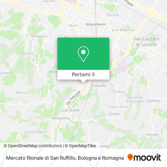 Mappa Mercato Rionale di San Ruffillo