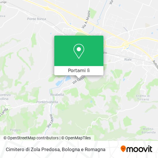 Mappa Cimitero di Zola Predosa
