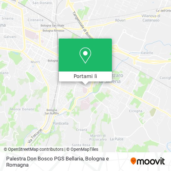 Mappa Palestra Don Bosco PGS Bellaria