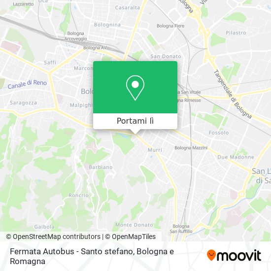 Mappa Fermata Autobus - Santo stefano