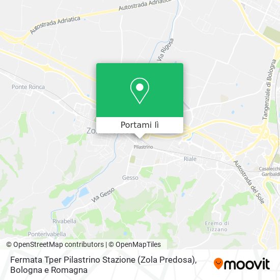 Mappa Fermata Tper Pilastrino Stazione (Zola Predosa)