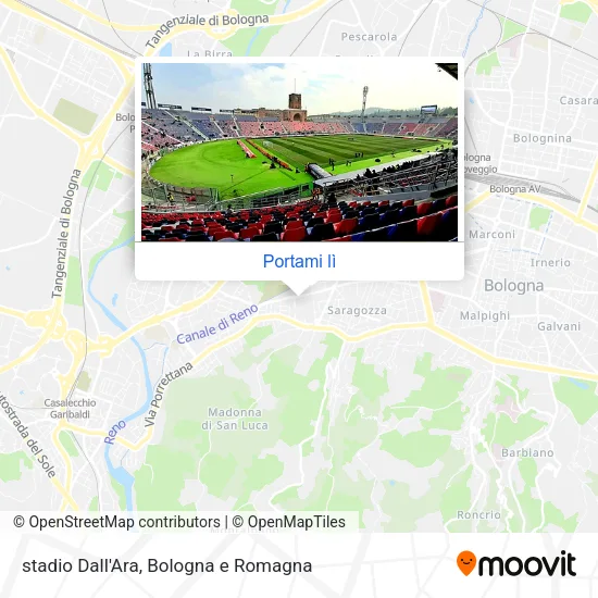 Mappa stadio Dall'Ara