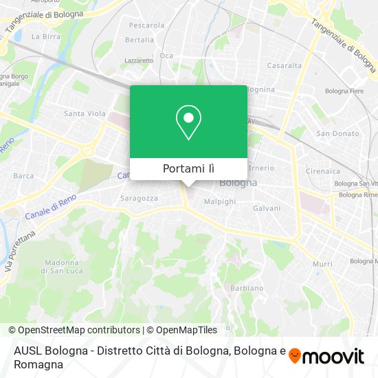 Mappa AUSL Bologna - Distretto Città di Bologna