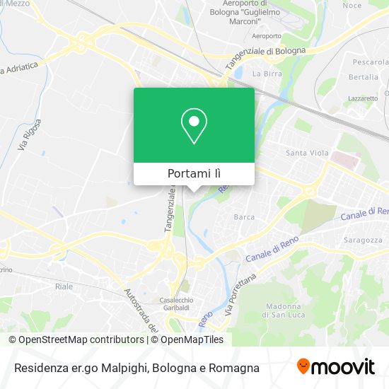 Mappa Residenza er.go Malpighi